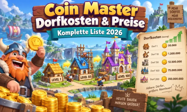 Coin Master Dorfkosten